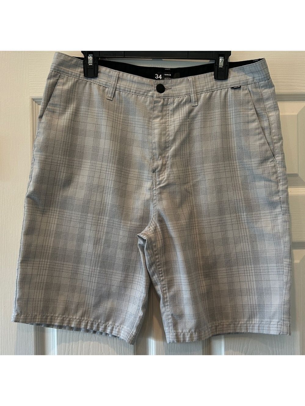 Hurley Men’s Shorts Size 34 Gray Patterned